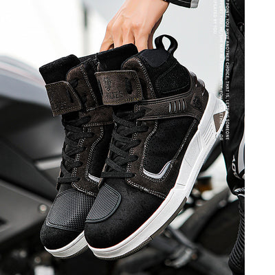 Bottes de croiseur de moto punk 