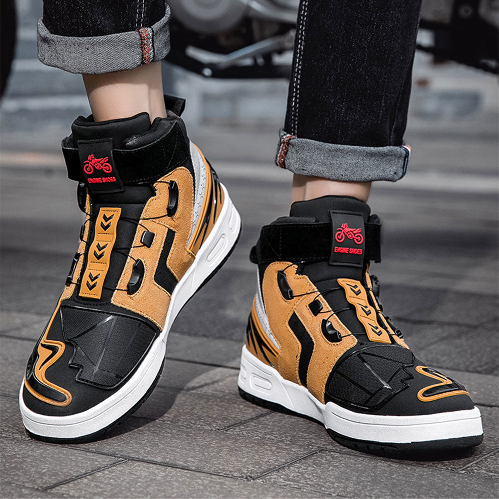 Bottes de croiseur de moto punk 