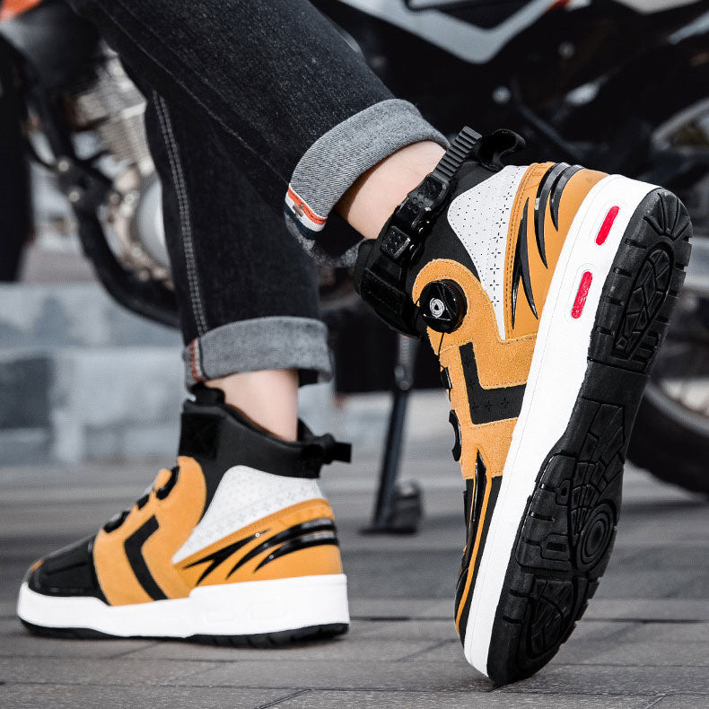 Bottes de croiseur de moto punk 