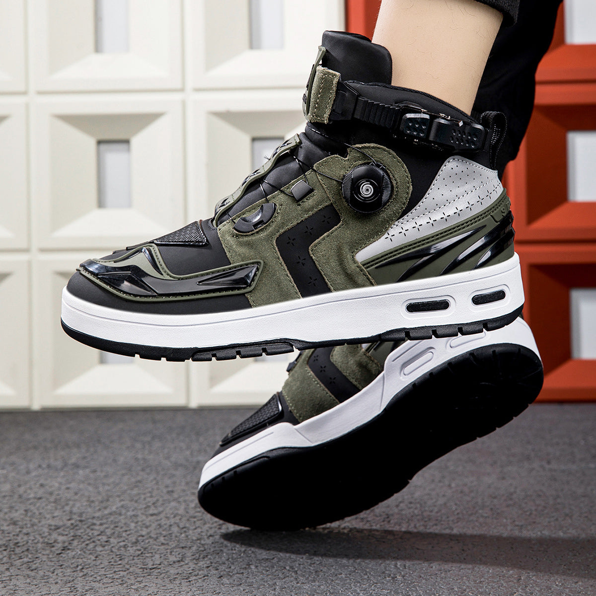 Bottes de croiseur de moto punk 