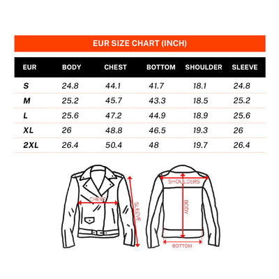 Men's Embroidered Bomber Flight Leather Jacket