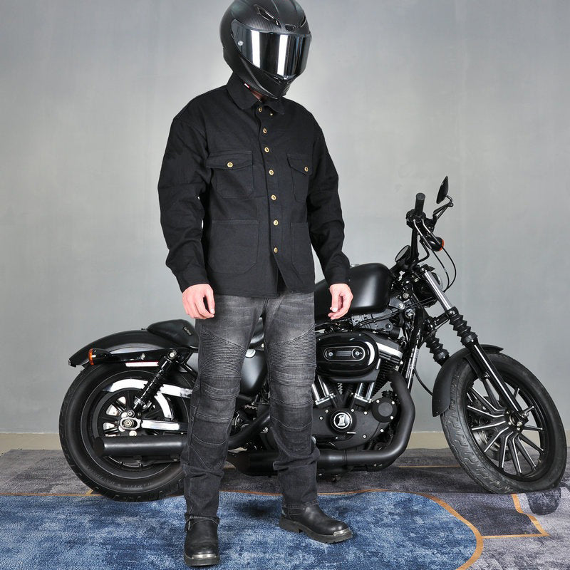 Chemise d'équitation blindée pour moto