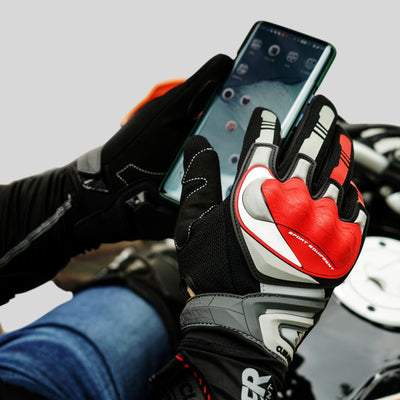 Gants d'équitation de moto, Protection de course réfléchissante de nuit