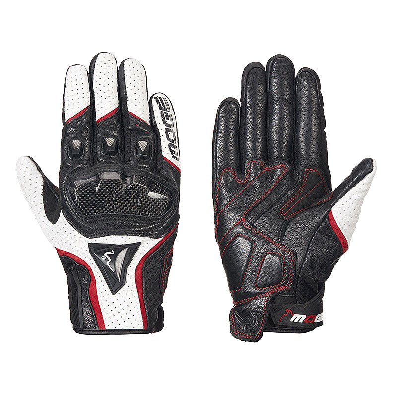 Gants en cuir d'été pour courses de motos