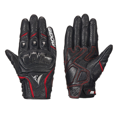 Gants en cuir d'été pour courses de motos