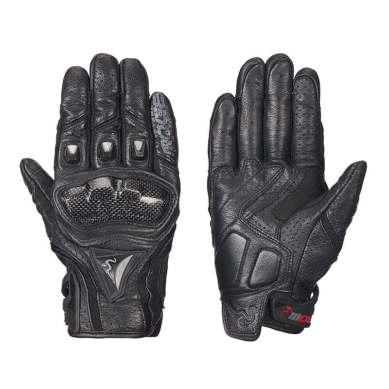 Gants en cuir d'été pour courses de motos