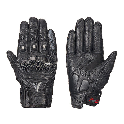 Gants en cuir d'été pour courses de motos