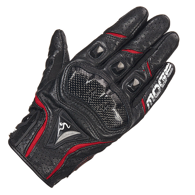 Gants en cuir d'été pour courses de motos