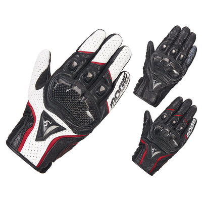 Gants en cuir d'été pour courses de motos