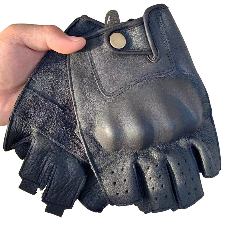 Retro Motorcycle Cowhide Leather Gloves