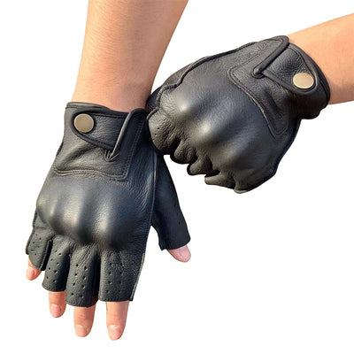 Retro Motorcycle Cowhide Leather Gloves