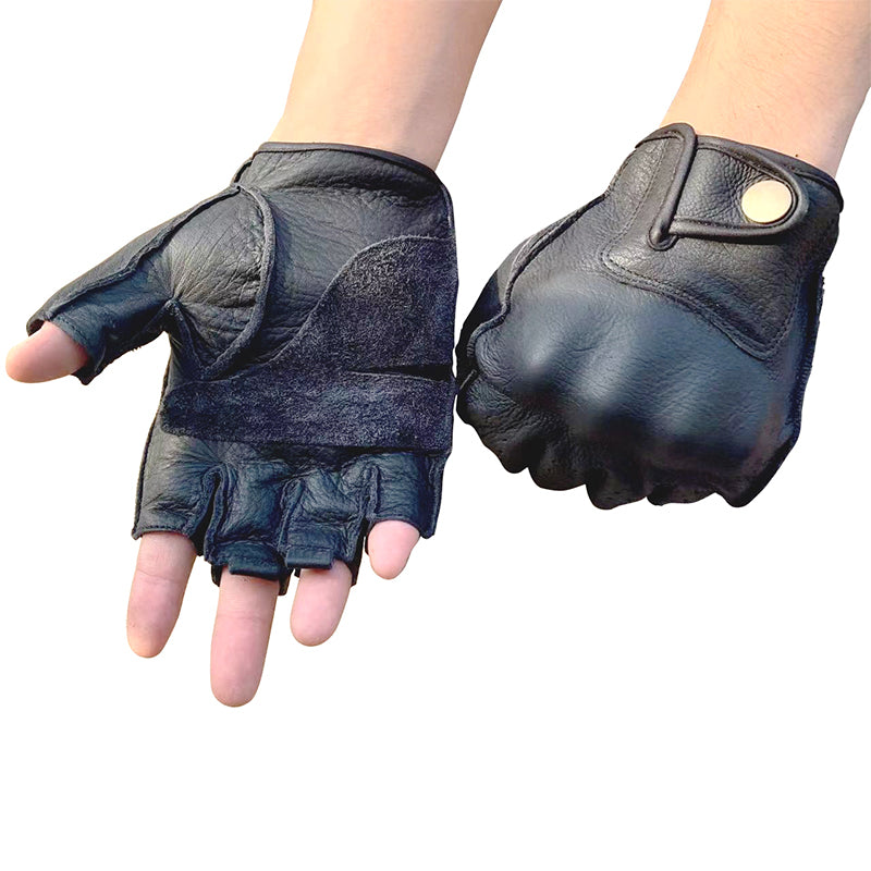 Retro Motorcycle Cowhide Leather Gloves