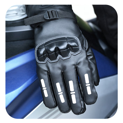 Gants de moto à doublure chauffante électrique rechargeable pour hommes