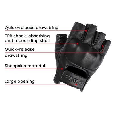 Gants de moto respirants d'été