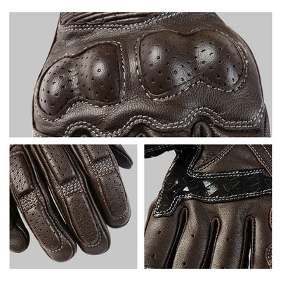Gants de moto en cuir pour toutes les saisons