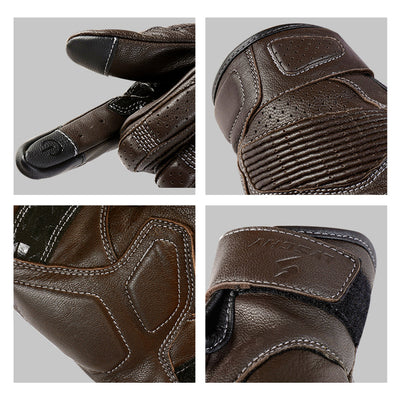 Gants de moto en cuir pour toutes les saisons