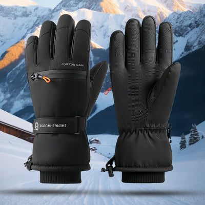 Winter Riding Gloves With Fleece Lining Warm Touchscreen Windproof