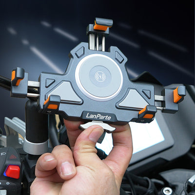 Support de téléphone flexible anti-secousses pour moto