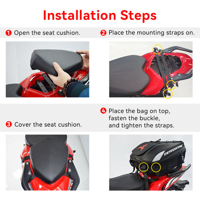 Waterproof Motorcycle Backseat Bag