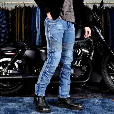 Jean de moto en Kevlar indéchirable pour hommes