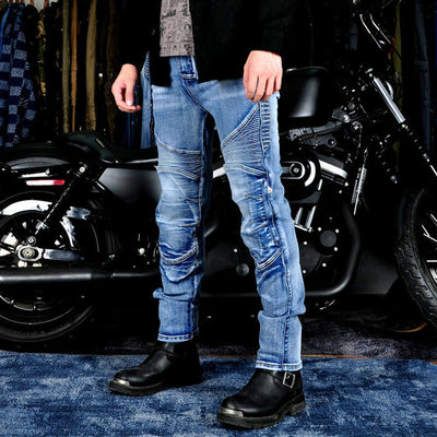 Jean de moto en Kevlar indéchirable pour hommes