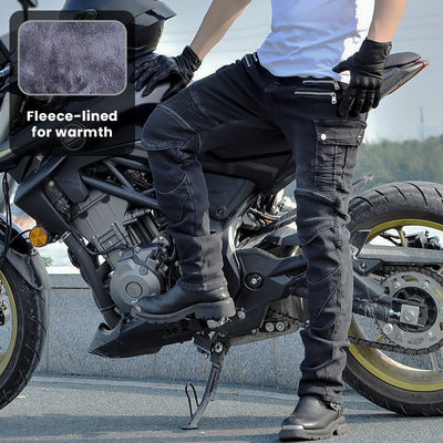 Fierce 4 Men Motorcycle Winter Plus Jean en velours