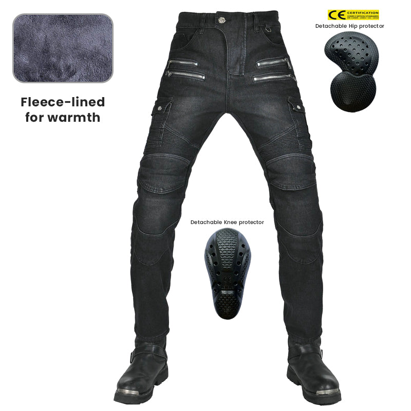 Fierce 4 Men Motorcycle Winter Plus Jean en velours