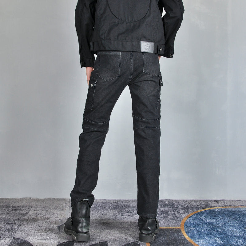 Fierce 4 Men Motorcycle Winter Plus Jean en velours