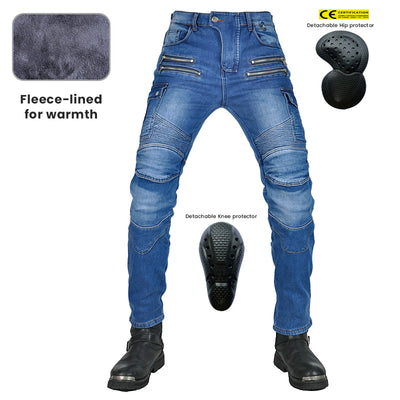 Fierce 4 Men Motorcycle Winter Plus Jean en velours