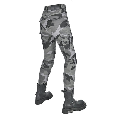Women Retro Camouflage F-21 High Waist Motorcycle Jeans