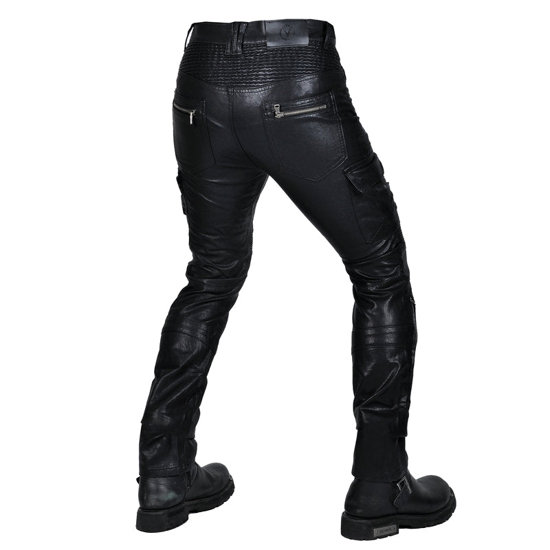 Pantalon de moto enduit multi-poches pour hommes