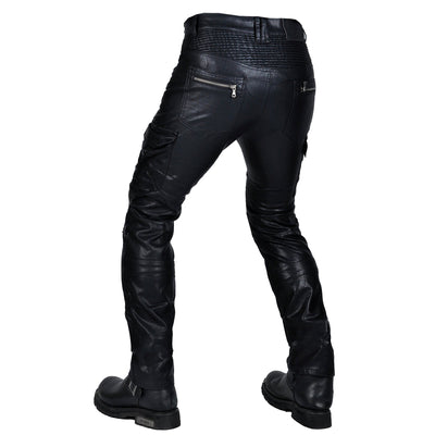 Pantalon de moto enduit multi-poches pour hommes