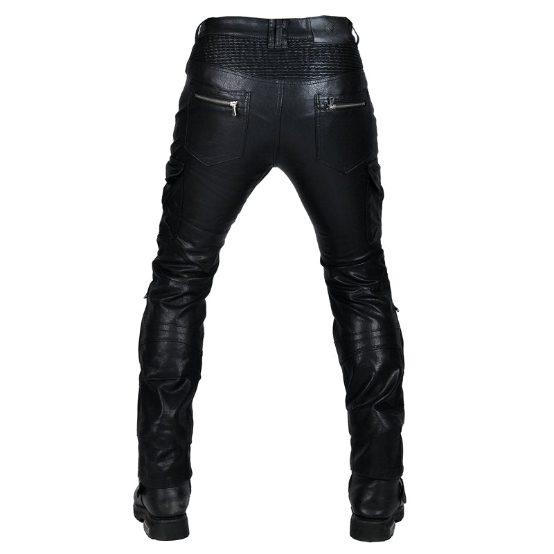 Pantalon de moto enduit multi-poches pour hommes