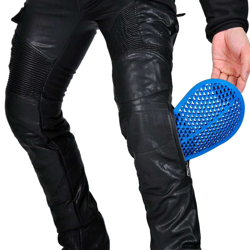 Pantalon de moto enduit multi-poches pour hommes