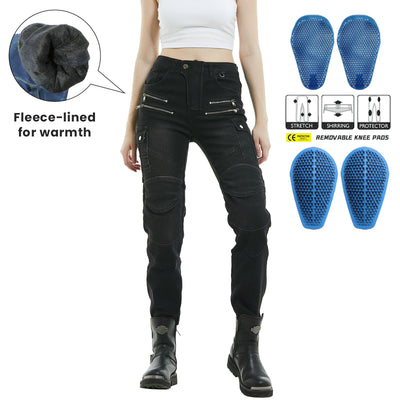 Winter Women Fierce 4 Fleece-lined Motorcycle Jeans