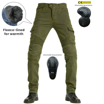Pantalon cargo chaud pour moto d'hiver