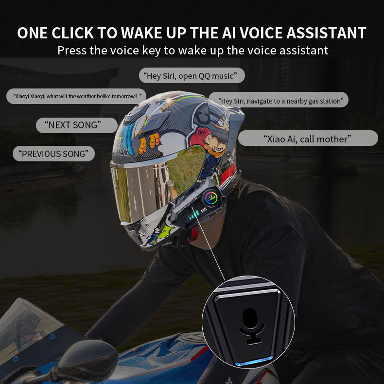 Casque de moto avec réduction du bruit et casque Bluetooth 