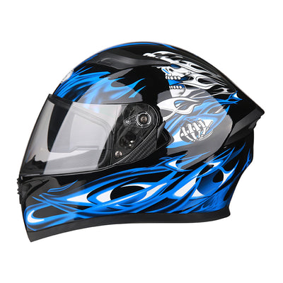 Casque intégral de moto anti-buée 