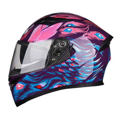 Casque intégral de moto anti-buée 