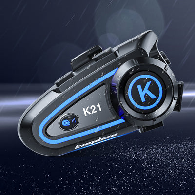 K21 Waterproof Helmet Bluetooth Headset With Three Color Light