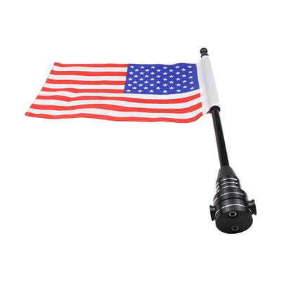 Small America Flag and Flagpole Mount Motorcycle Decoration