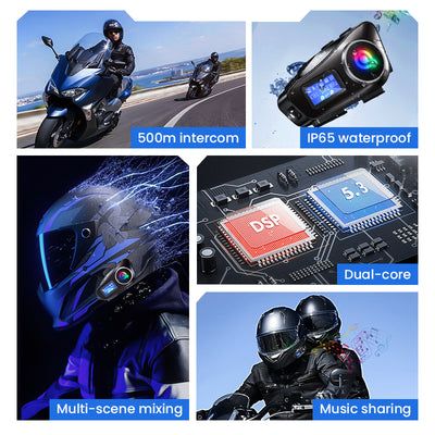 Casque de moto casque Bluetooth multifonctionnel 