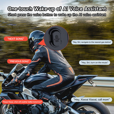 Motorcycle Helmet Bluetooth Headset Waterproof With LED Light