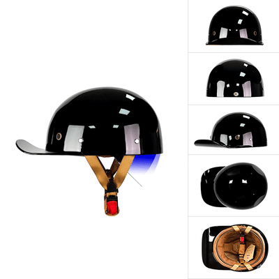 Casquette de baseball de moto toutes saisons, demi-casque