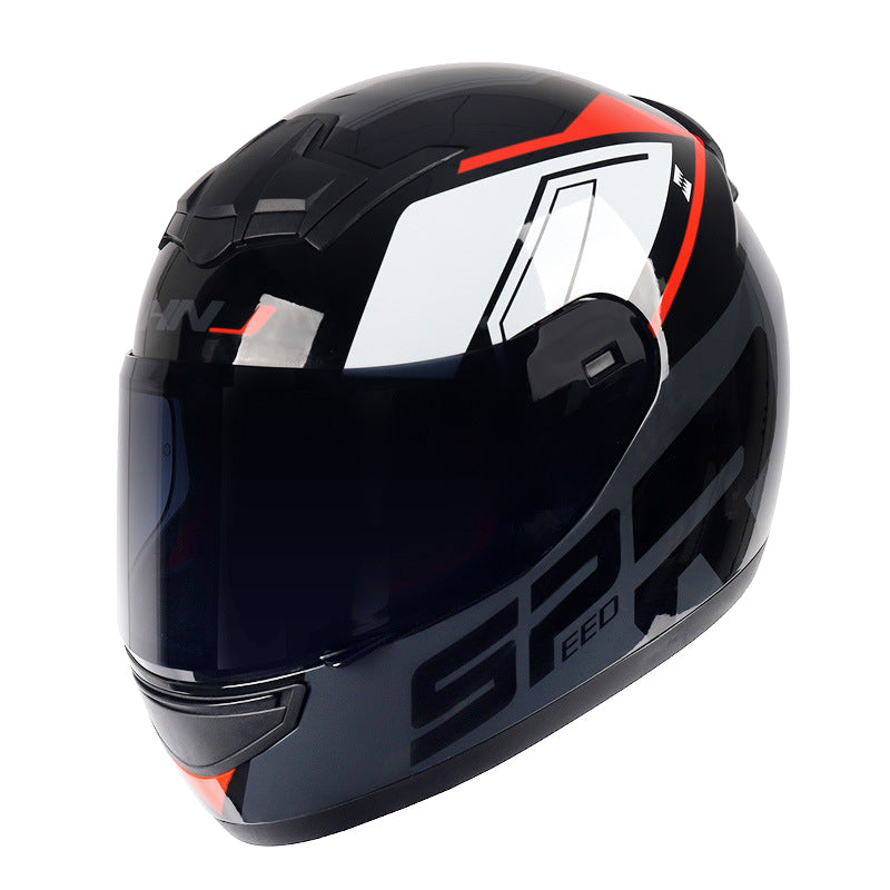 Full Face Motorcycle Helmet with Cool Horns