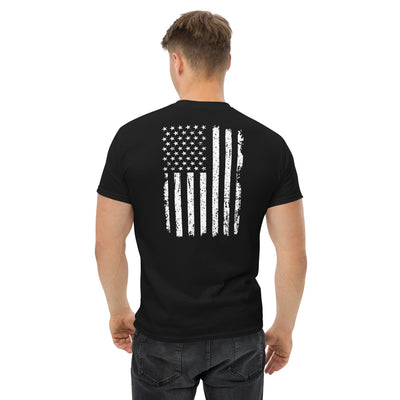 Men's Distressed American Flag Tees