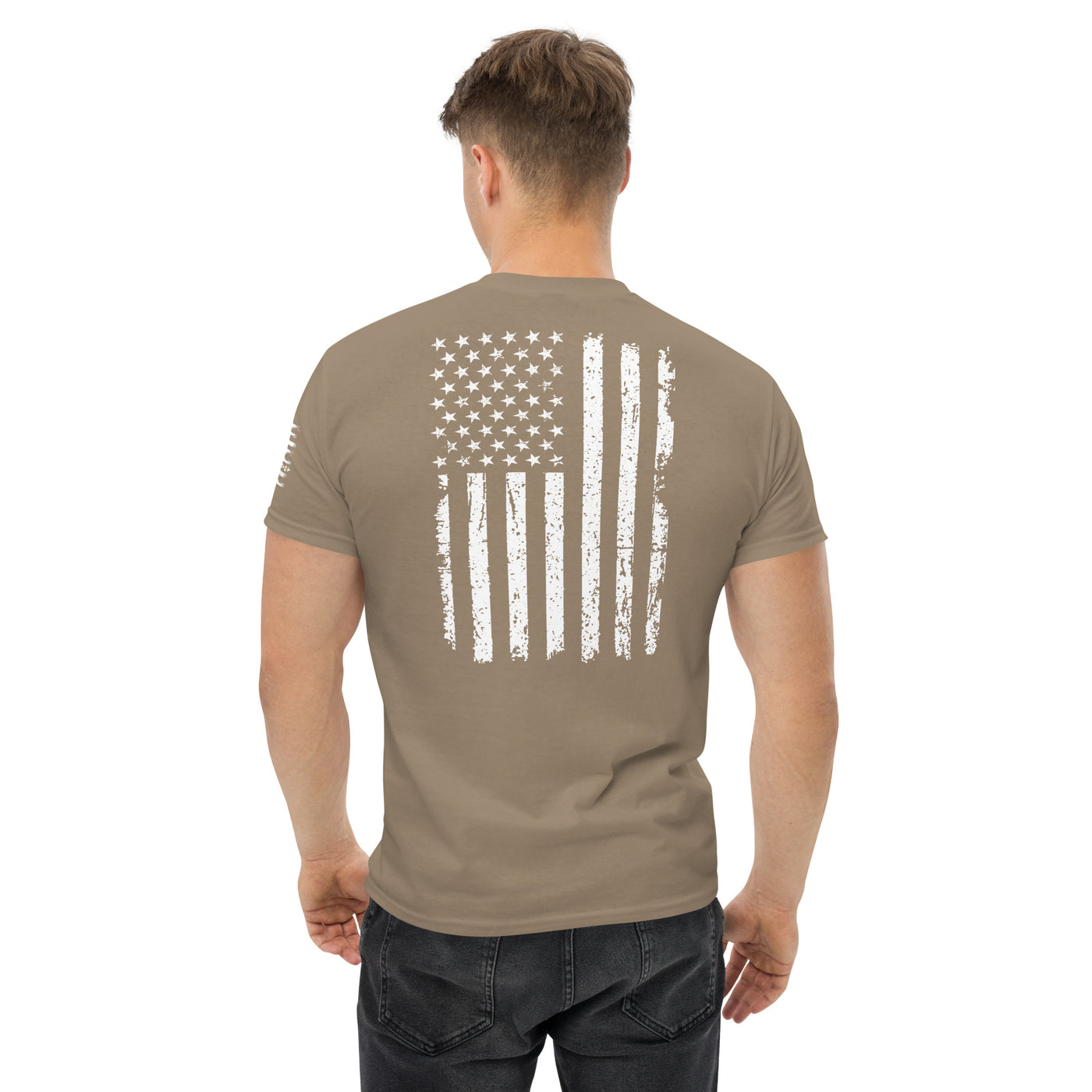 T-shirt drapeau patriotique pour homme