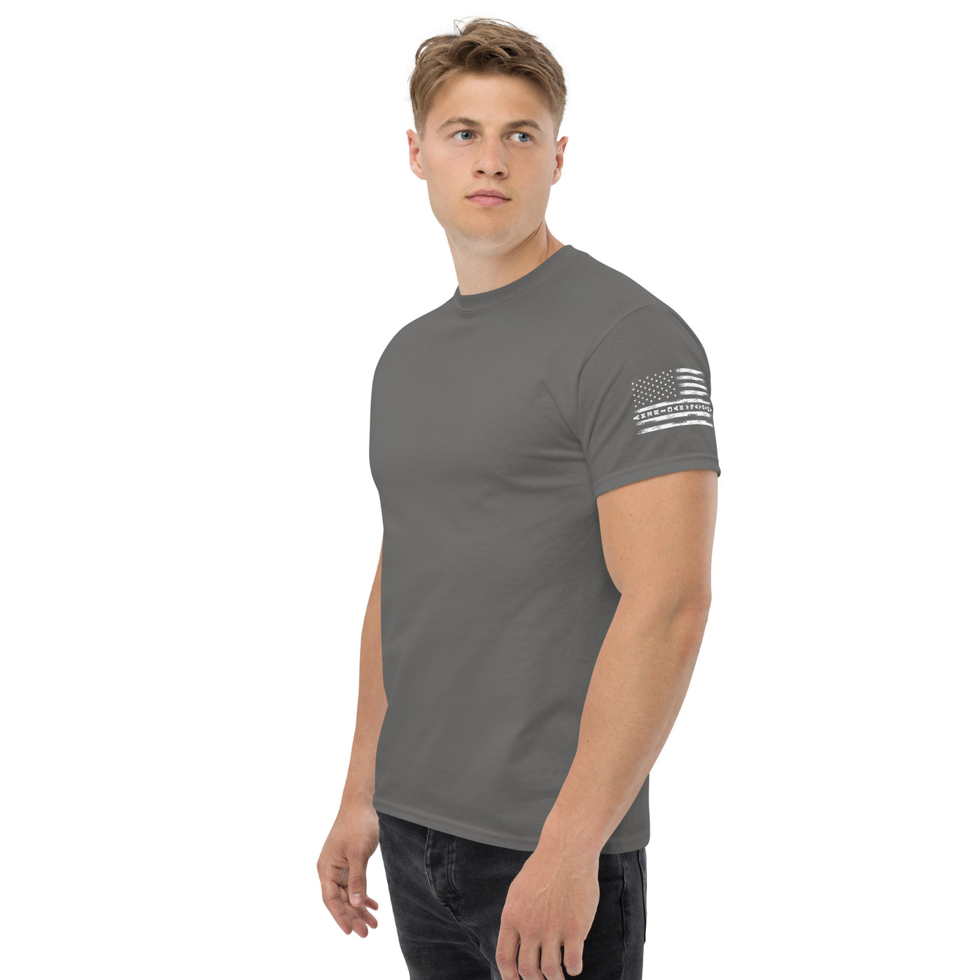 T-shirt drapeau patriotique pour homme