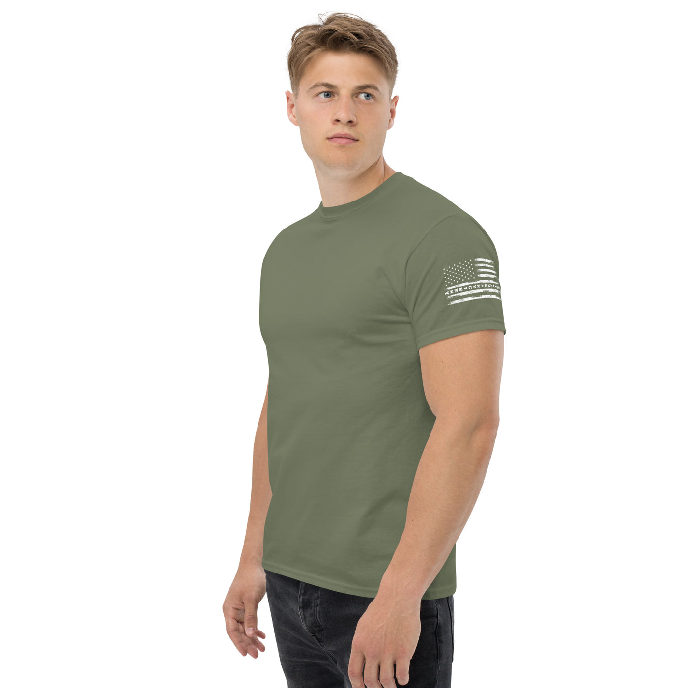 T-shirt drapeau patriotique pour homme