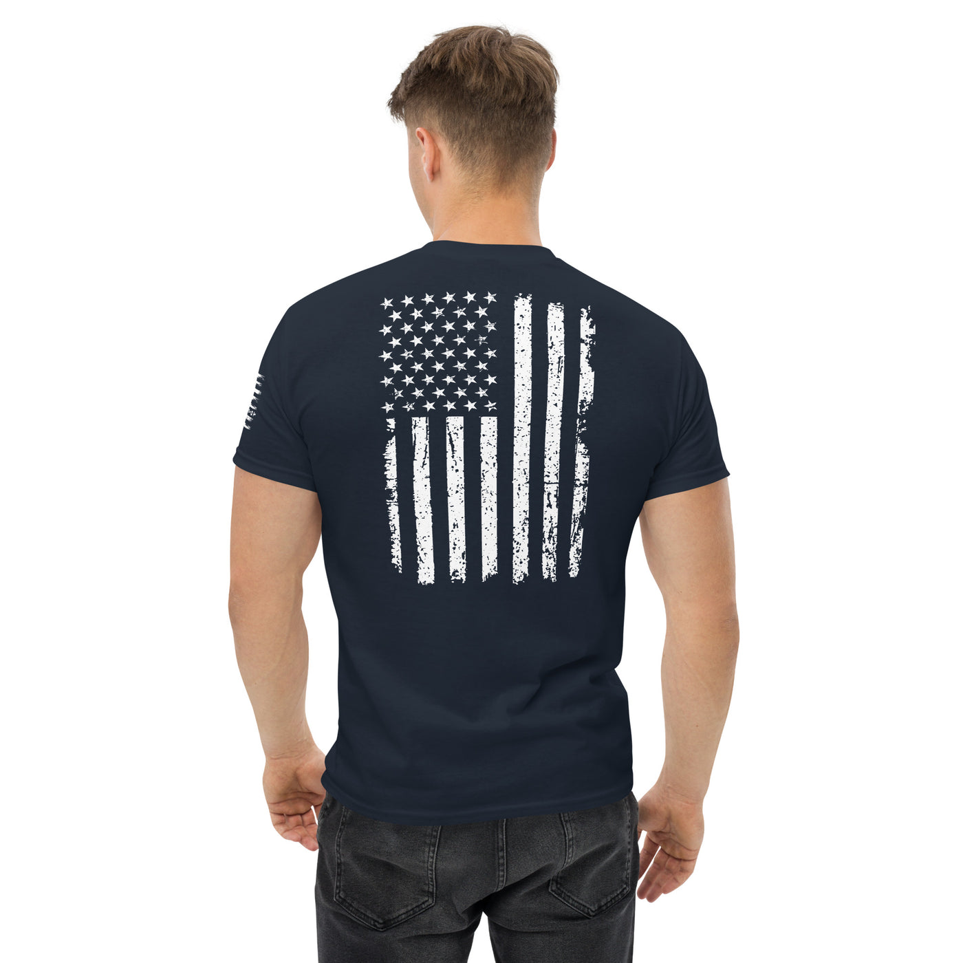 T-shirt drapeau patriotique pour homme